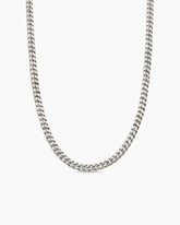 Curb Chain Necklace in Sterling Silver, 6mm